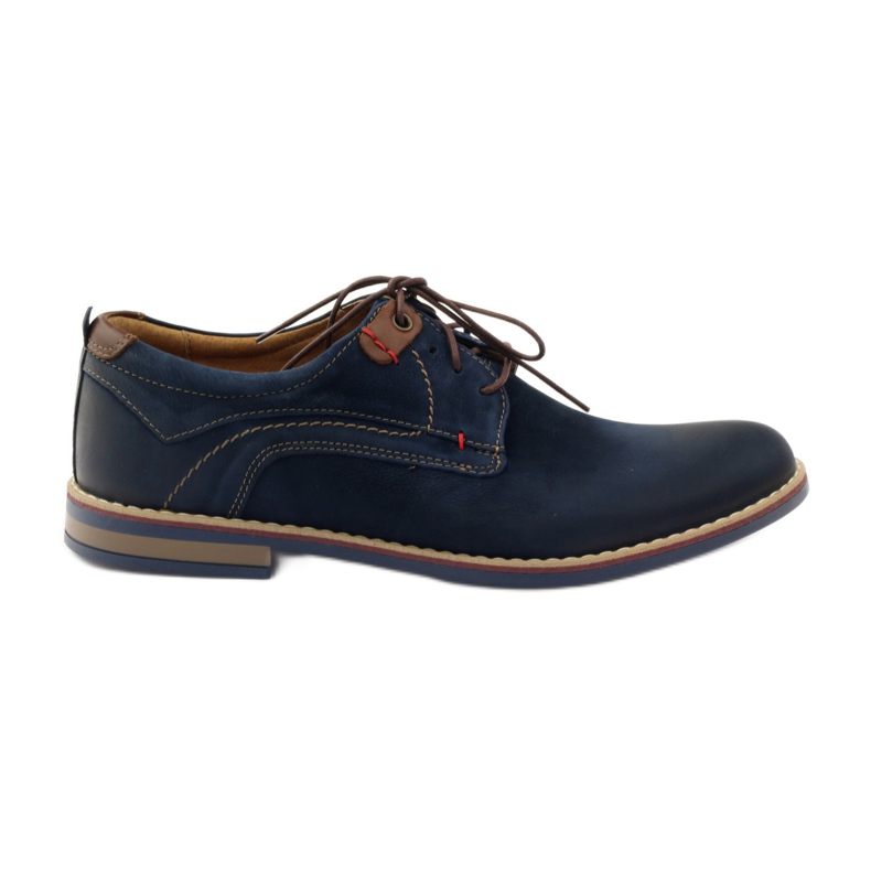 Kausalschuhe Riko 842 marineblau braun navy blau