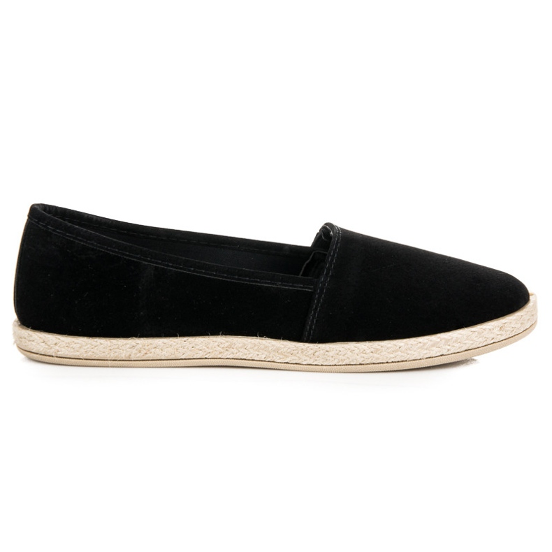 New Tlck Slipper aus Wildleder schwarz