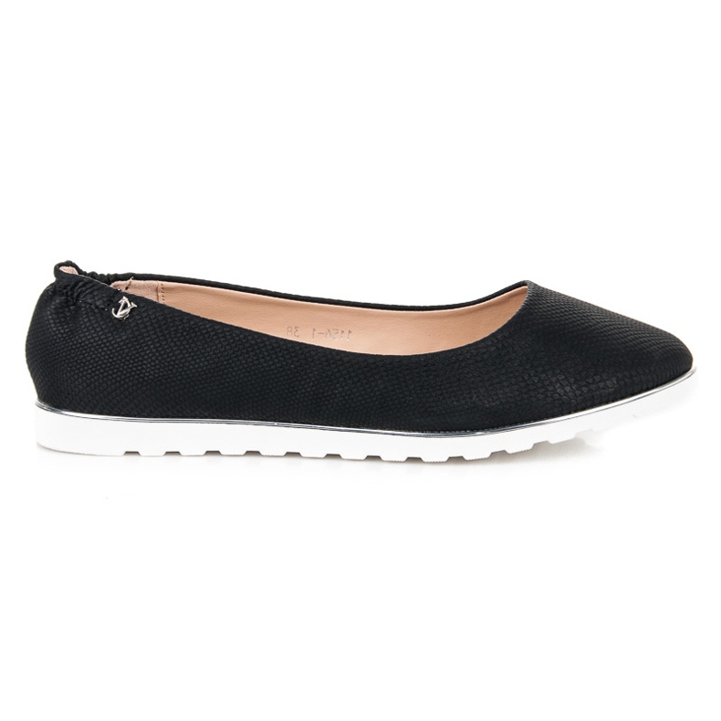 Vices Schwarze Ballerinas mit Lastermuster