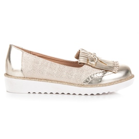 Vices Mokassins auf der Lasterplattform gelb