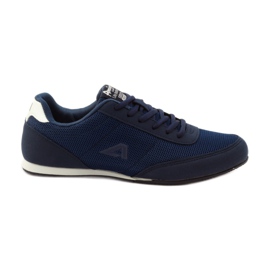 American Club American 7066 Marineblaue Joggingschuhe weiß