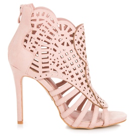 Seastar Durchbrochene Sandalen auf einem Slider rosa