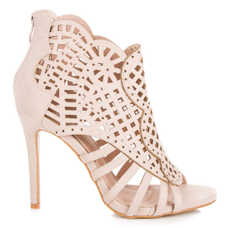 Seastar Durchbrochene Sandalen mit Reißverschluss braun