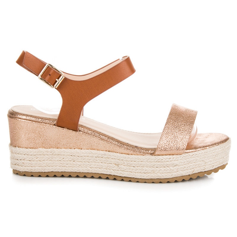 Seastar Espadrilles-Sandalen mit Keilabsatz rosa