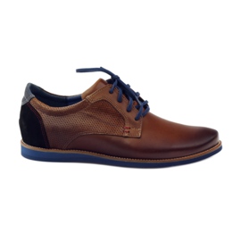 Freizeitschuhe für Herren Nikopol 1657 braun schwarz marineblau