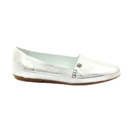 Silberne Damenschuhe Badura 6352