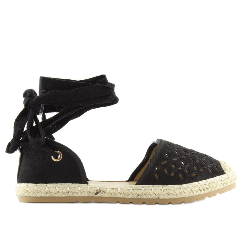 Schwarze Damen-Espadrilles JH65P schwarz