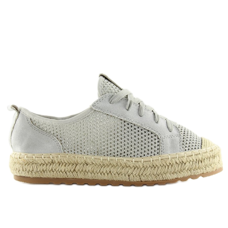 Graue Espadrilles-Sneakers BB06P Grau