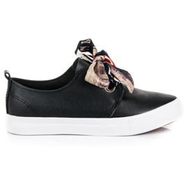 Seastar Stilvolle Sneakers mit einem Band gebunden schwarz