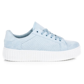 Seastar Wildlederturnschuhe auf der Plattform blau