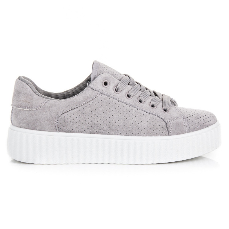 Seastar Wildlederturnschuhe auf der Plattform grau