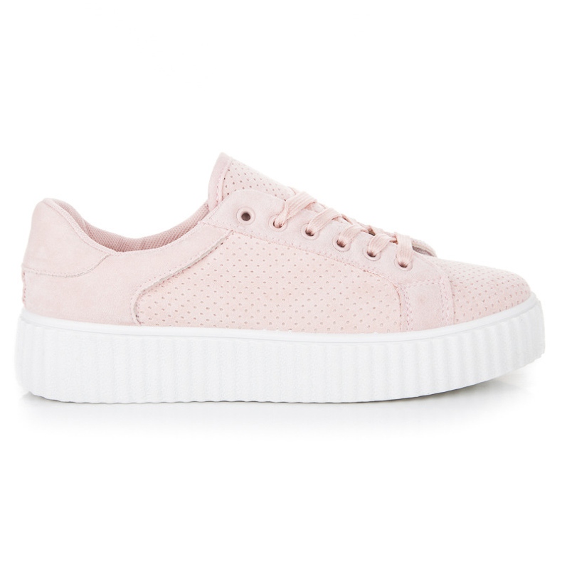 Seastar Wildleder-Sneaker auf der Plattform rosa