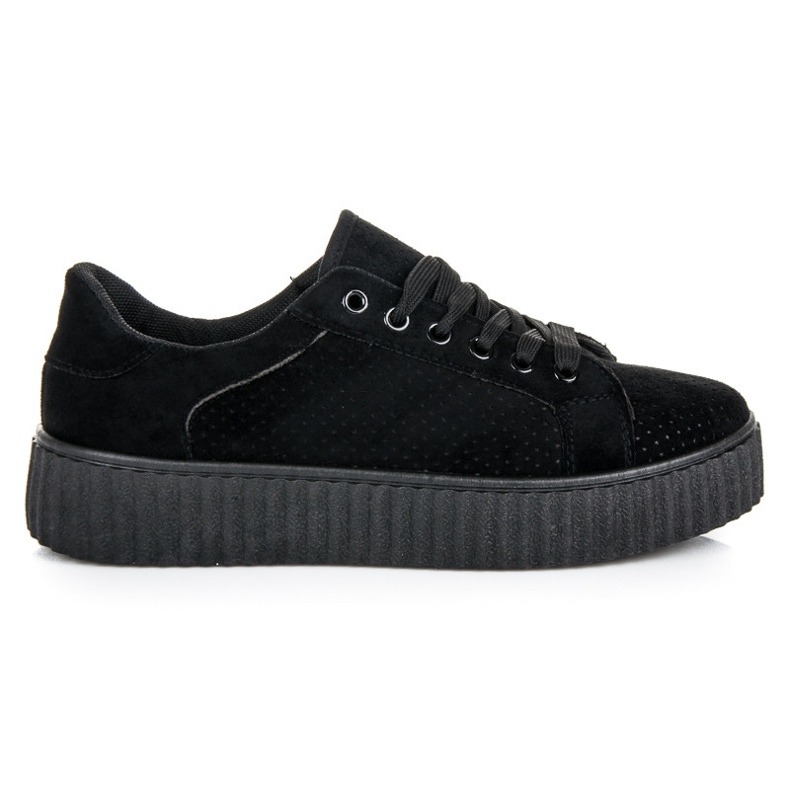 Seastar Wildlederturnschuhe auf der Plattform schwarz