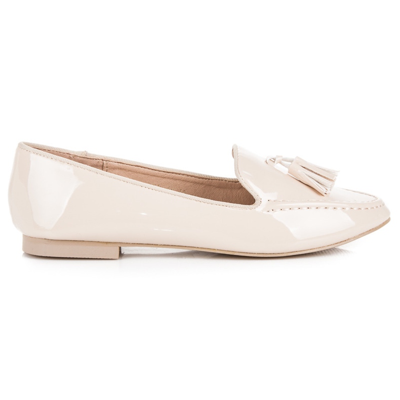 Vices Lackierte Mokassins Schraubstöcke braun