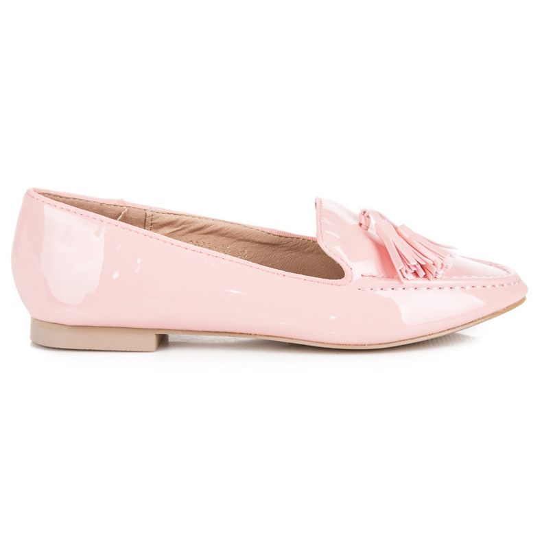 VICES lackierte Loafer rosa