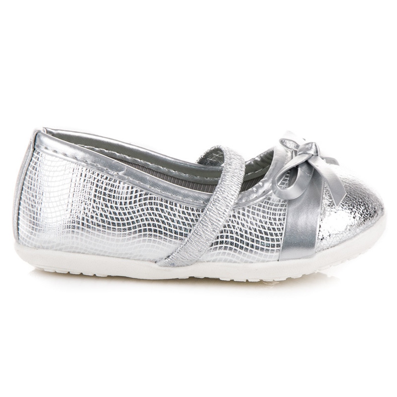 Ballerinas für Gummiband grau