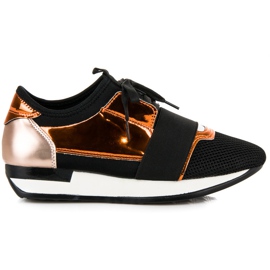 Mode Sportschuhe schwarz gelb