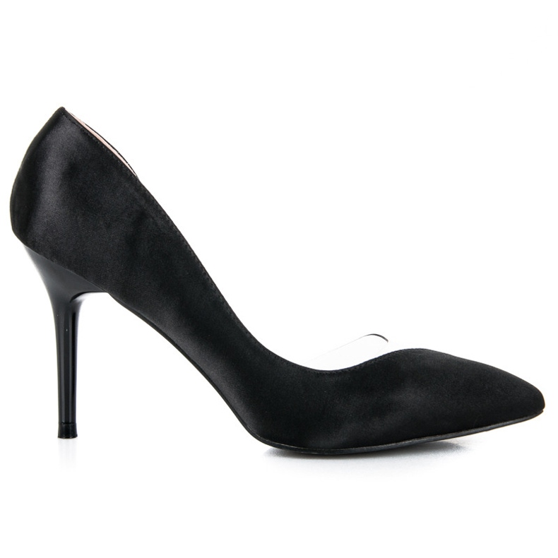 Satin-transparente Stifte schwarz