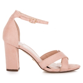 Seastar Hellrosa Sandaletten mit hohem Absatz