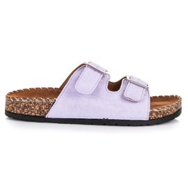 Seastar Wildlederhausschuhe mit Schnallen lila