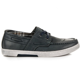 New Age Leder Mokassins neues Zeitalter grau