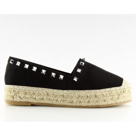 Schwarze Damen-Espadrilles 8333 schwarz