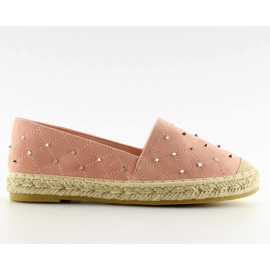 Espadrilles mit rosa 5481 rosa Nieten
