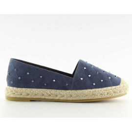 Espadrilles mit marineblauen 5481 blauen Nieten