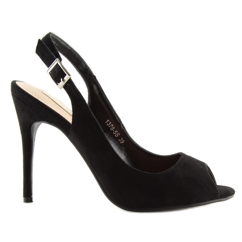 Pumps auf einer Anstecknadel schwarz schwarz