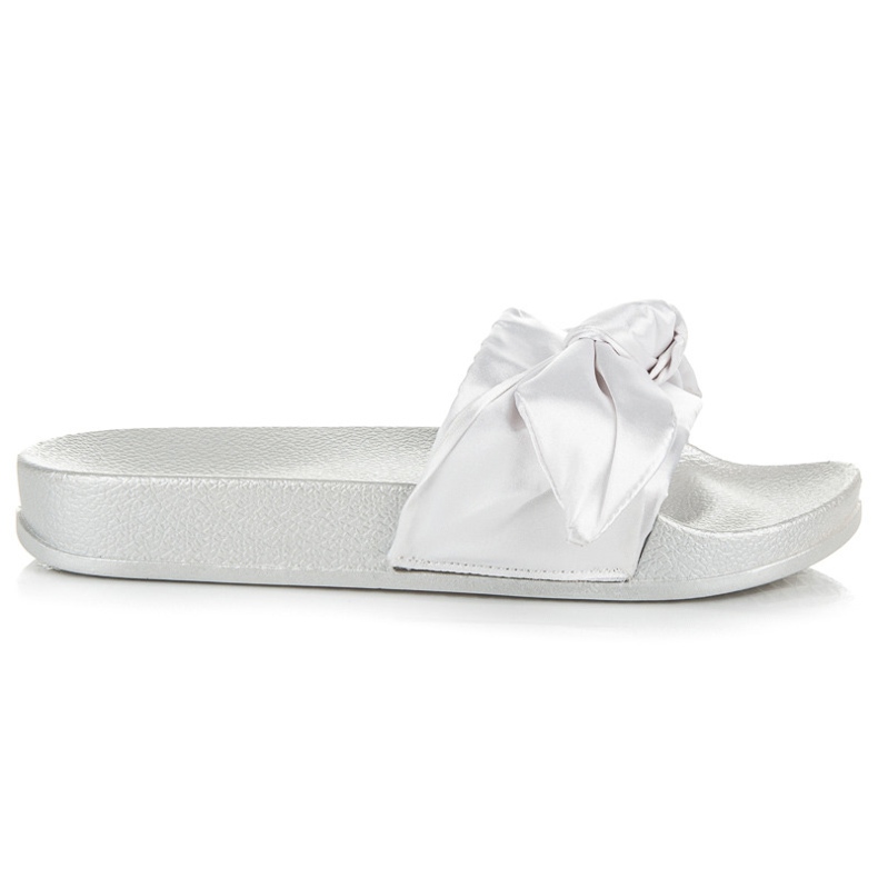 Via Giulia  Weiße Pantoffeln mit Schleife