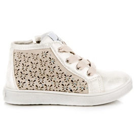 American Club Durchbrochene amerikanische Turnschuhe gelb