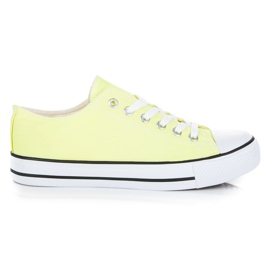 Fgm Paris Klassische Neon-Sneakers gelb