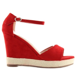 Keilsandalen rote Espadrilles