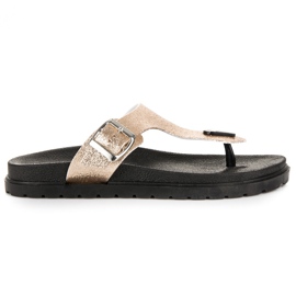 Goldene VINCEZA Hausschuhe