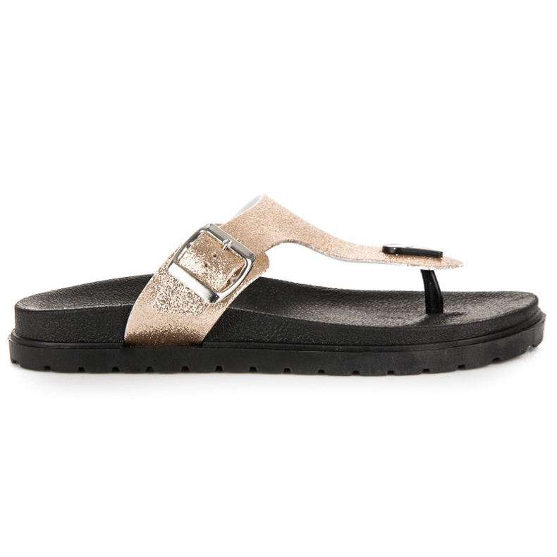 Goldene VINCEZA Hausschuhe