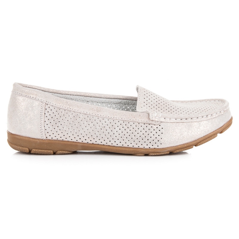Durchbrochene Vinceza-Loafer aus Leder braun