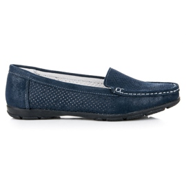Durchbrochene Vinceza-Loafer blau
