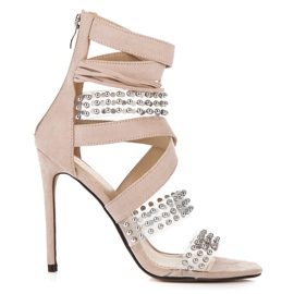 Sexy Sandalen von Sergio Todzi beige