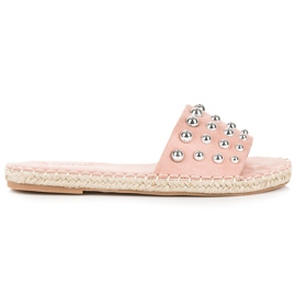 Seastar Espadrilles-Flip-Flops aus Wildleder rosa