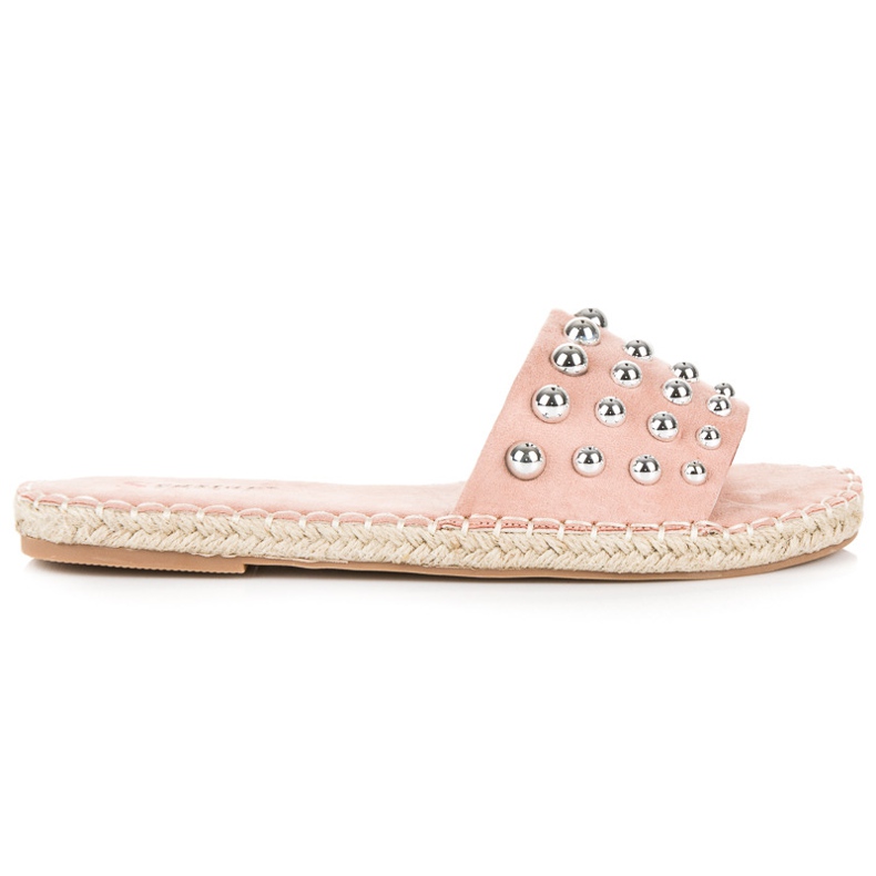 Seastar Espadrilles-Flip-Flops aus Wildleder rosa