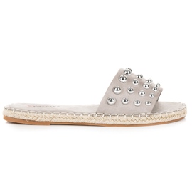 Seastar Espadrilles-Flip-Flops aus Wildleder grau