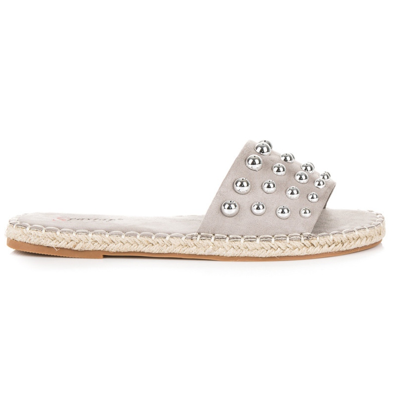 Seastar Espadrilles-Flip-Flops aus Wildleder grau