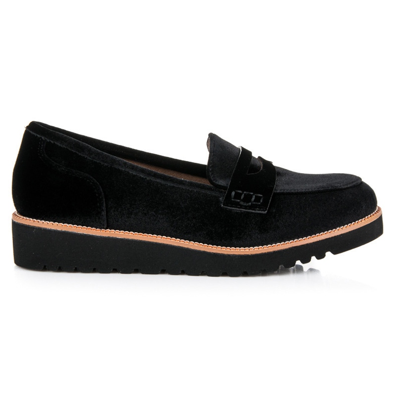 Kylie Damenloafer aus Velours schwarz