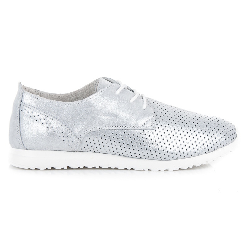 Gebundene VINCEZA-Schuhe grau