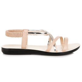 Elastische VINCEZA-Sandalen braun