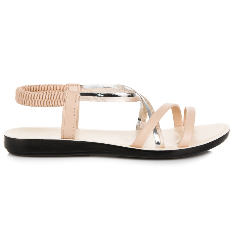 Elastische VINCEZA-Sandalen braun