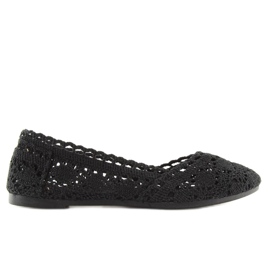 Ballerinas aus schwarzer Spitze JX59P schwarz