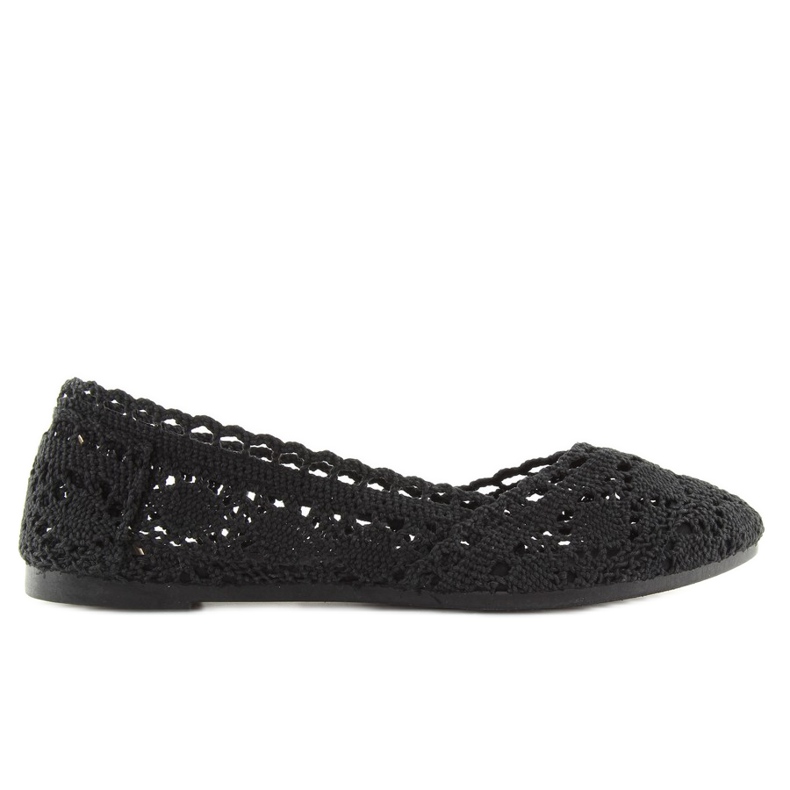 Ballerinas aus schwarzer Spitze JX59P schwarz