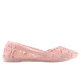 Rosa Spitzenballerinas JX59P rosa