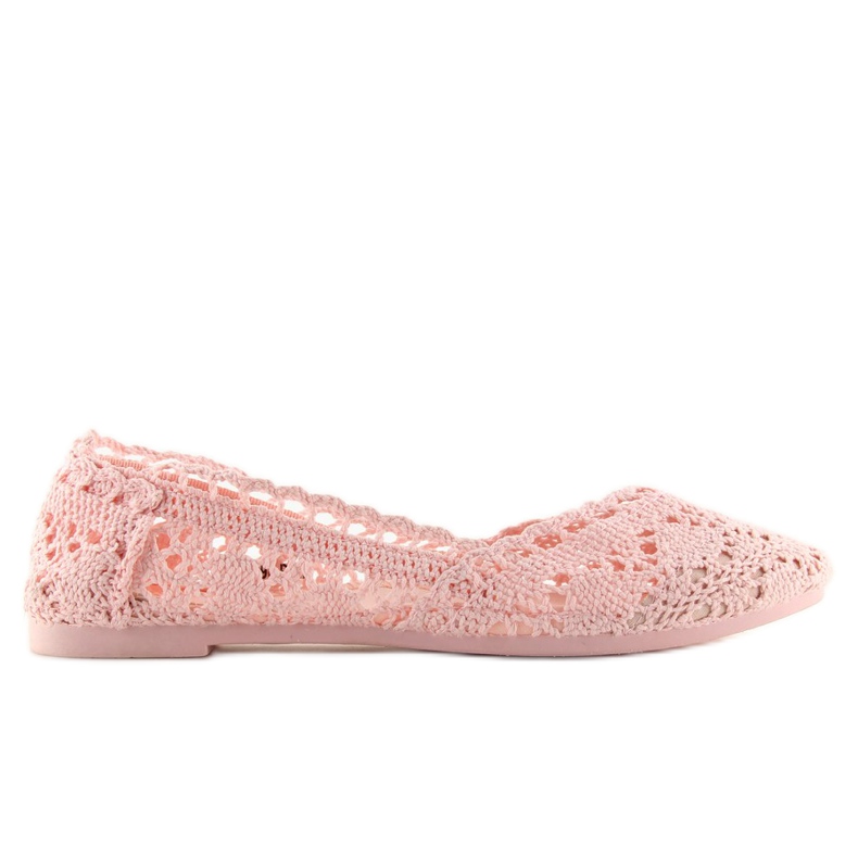 Rosa Spitzenballerinas JX59P rosa